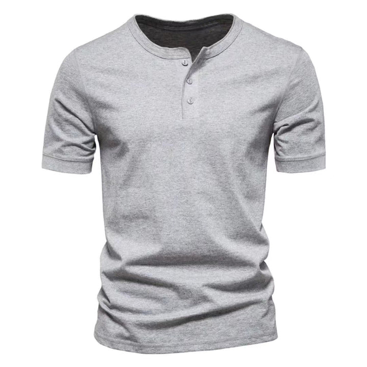 Men's short sleeve Henley shirt with a Chic and Stylish design