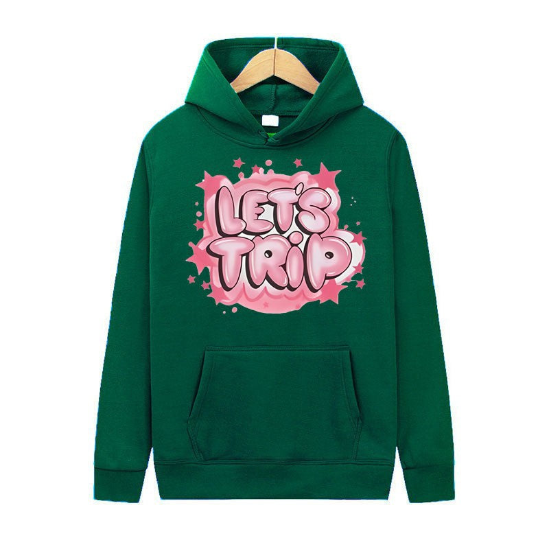 Women's hoodie with stylish graffiti print and comfortable fit Chic & Stil