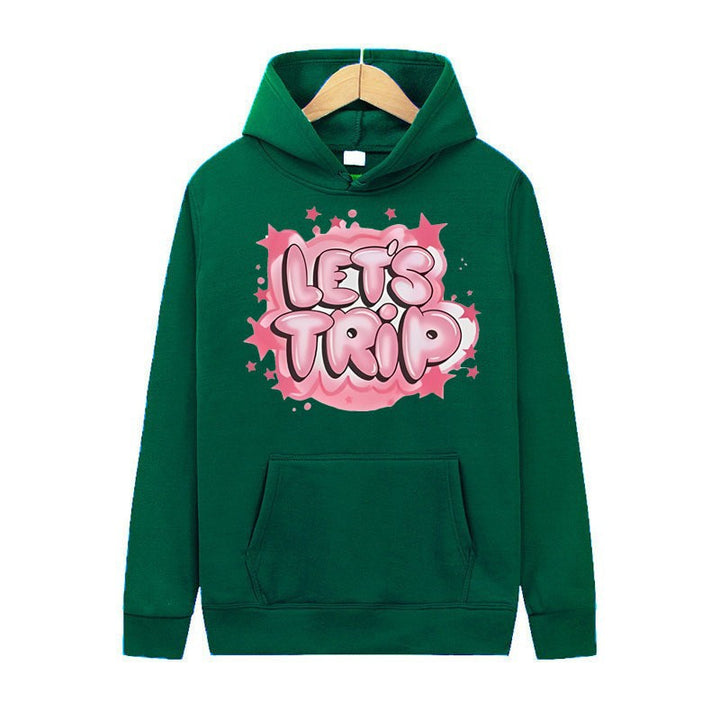 Women's hoodie with stylish graffiti print and comfortable fit Chic & Stil