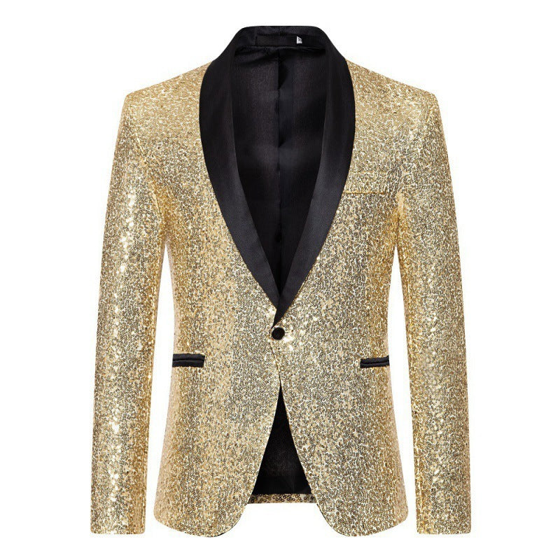Men's Glamorous Sequin Blazer with Modern Cut Lune London