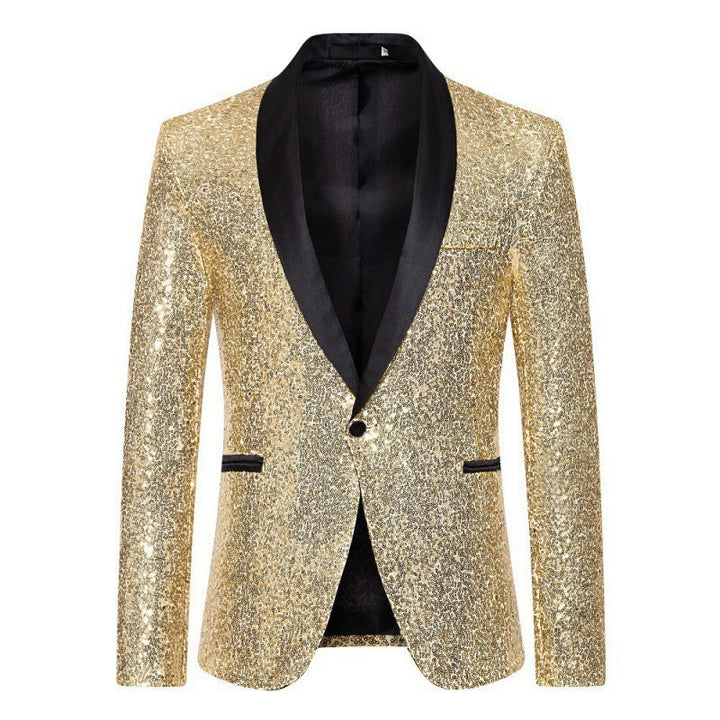 Men's Glamorous Sequin Blazer with Modern Cut Lune London