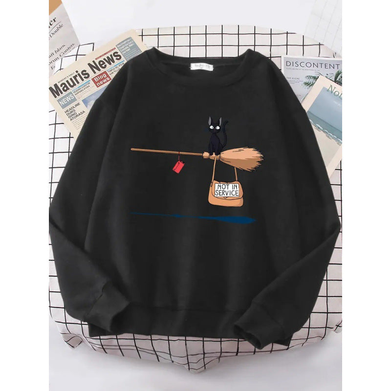 Women's sweatshirt with creative cat design Lune London