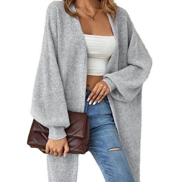 Ladies soft knit cardigan in loose fit Lune London