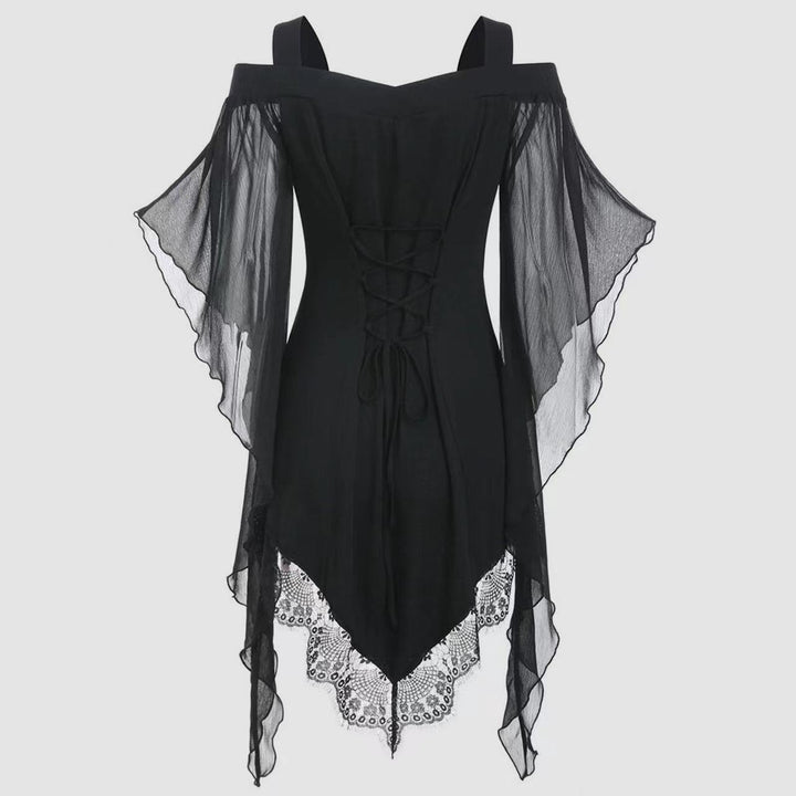 Women lace-up off-shoulder top Lune London