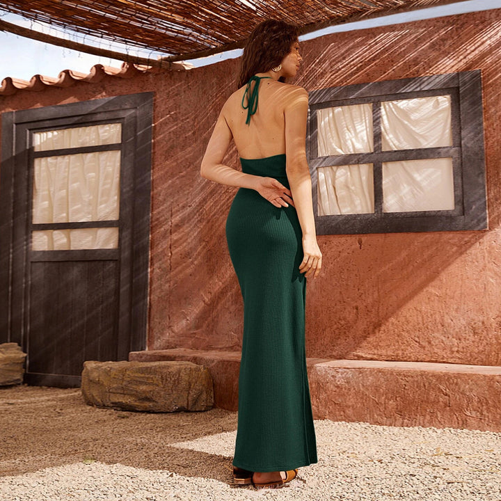 Robe maxi pour femmes avec texture côtelée élégante et coupe ajustée Chic & Stil