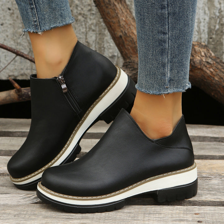 Women’s Comfortable Clogs with stylish zipper and non-slip sole Lune London