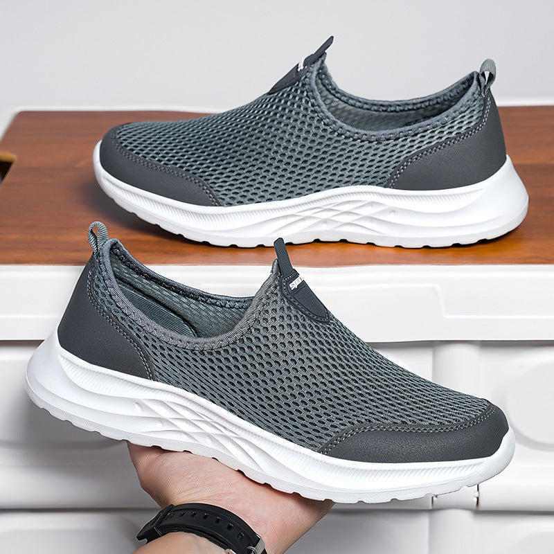 Men's Breathable Slip-On Sneakers with Adaptive Light Design Lune London