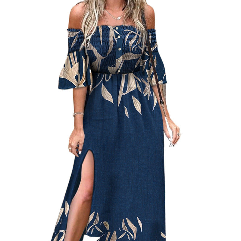 Ladies Flowers Maxi Dress Lune London