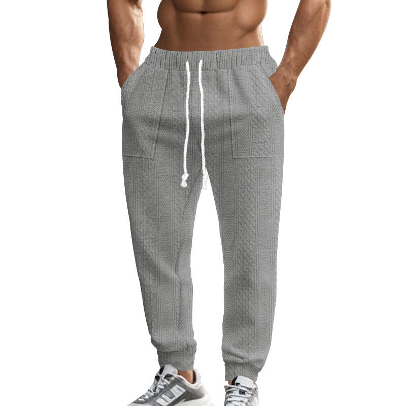 Men's leisure pants with a structured design and practical side pockets Lune London