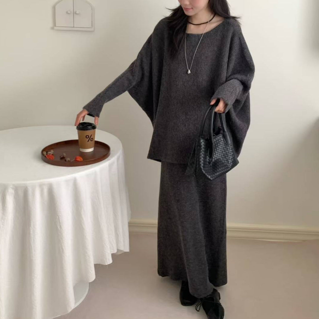 Robe tricotée surdimensionnée pour femmes dans une coupe décontractée avec des manches larges Chic & Stil