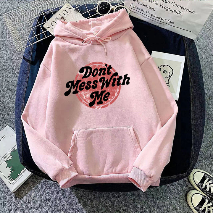 Women's hoodie with creative statement design Chic & Stil