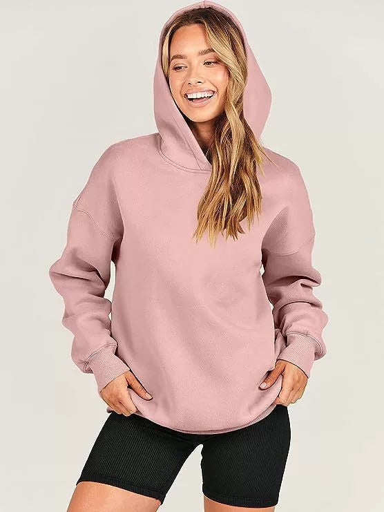 Ladies Oversized Hooded Sweatshirt Sporty Lune London