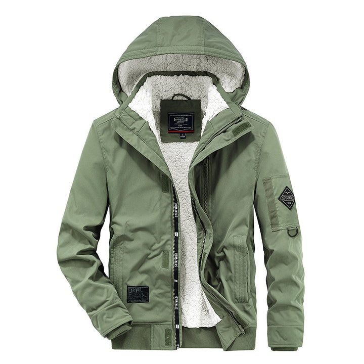 Technical transition jacket for men with warm inner lining Lune London