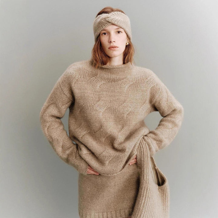 Pull surdimensionné en mohair Chic & Stil pour femmes
