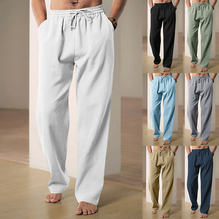 Men's relaxed leisure pants with elastic waistband and practical pockets Lune London