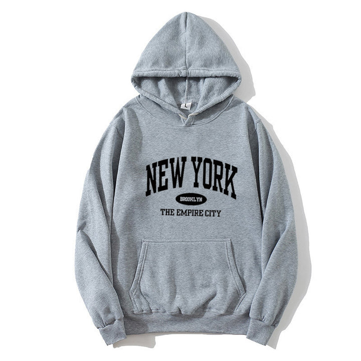 Women Cozy Hoodie with New York Print Chic & Stil