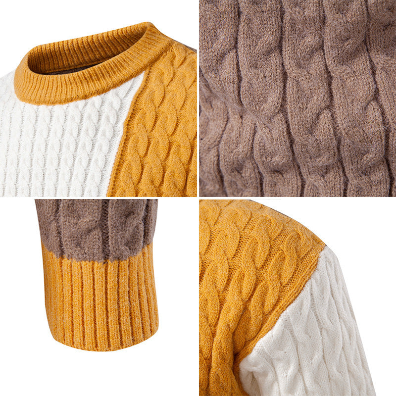 Trendy knitted sweater for men with a unique pattern and high wearing comfort Lune London