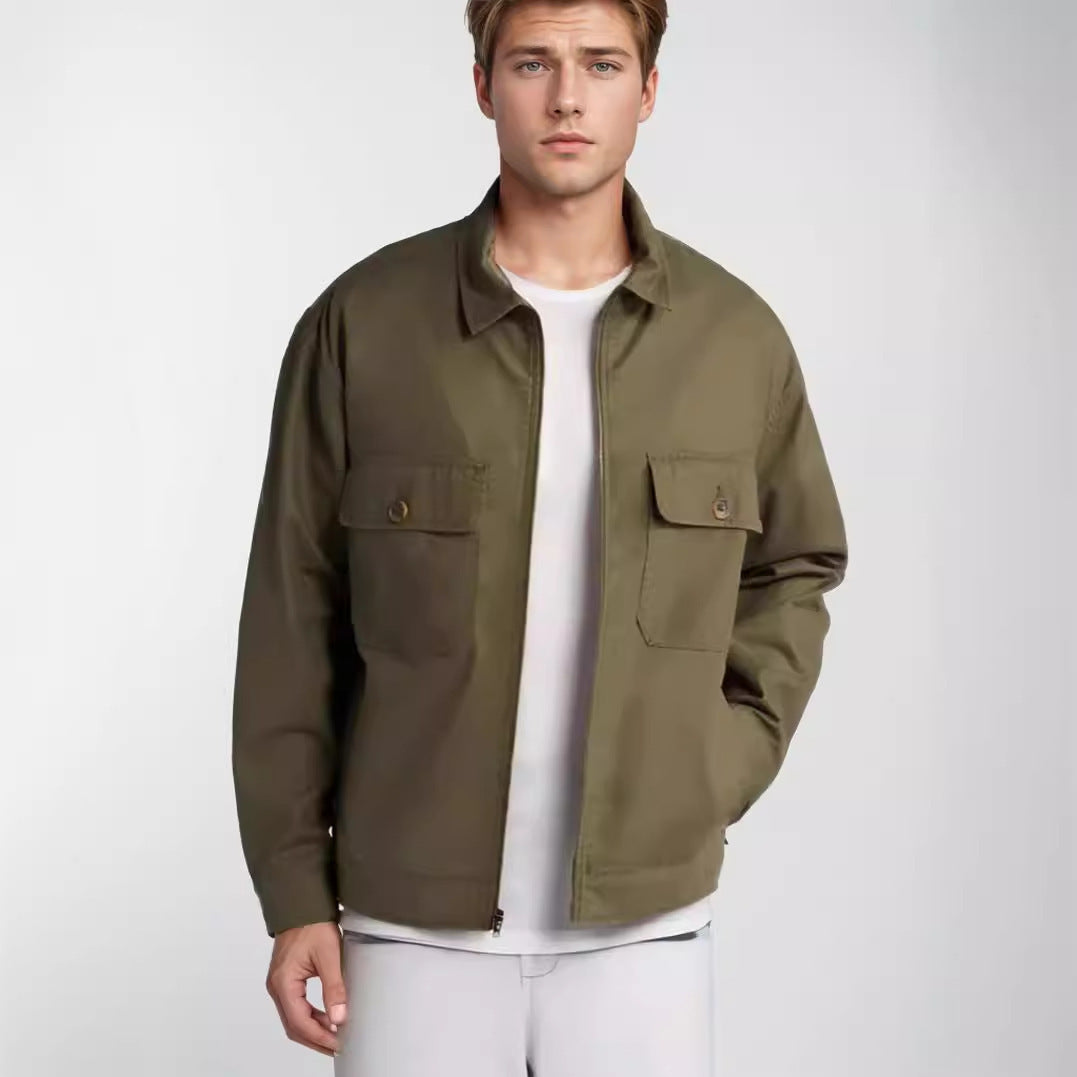 Casual utility jacket for men with practical chest pockets Lune London