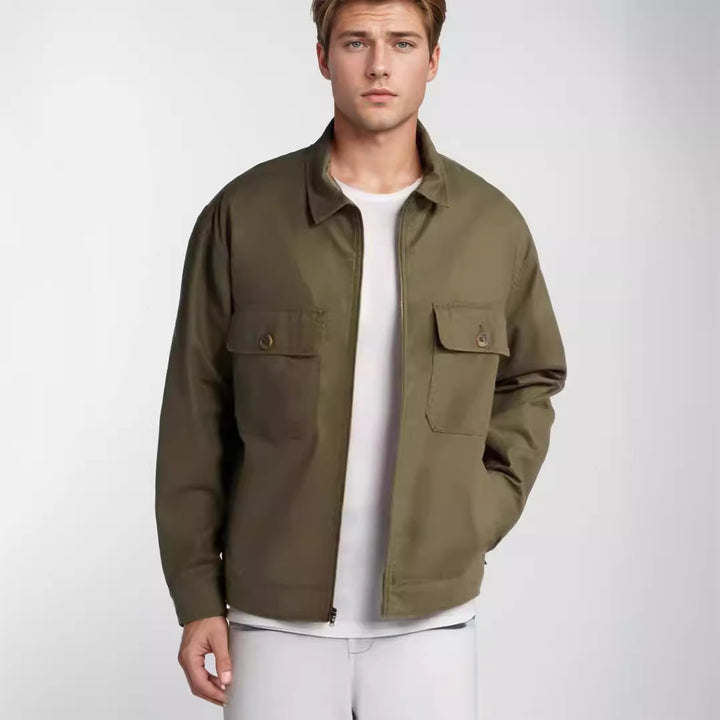Casual utility jacket for men with practical chest pockets Lune London
