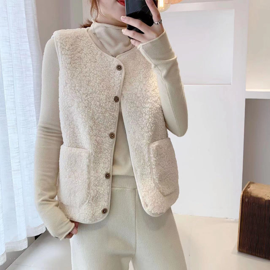 Gilet en polaire confortable pour femmes avec poches pratiques Chic & Stil
