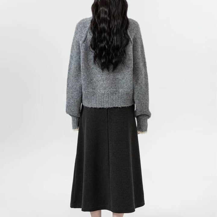 Ladies Soft Knit Sweater with Loose Fit and Long Sleeves Lune London