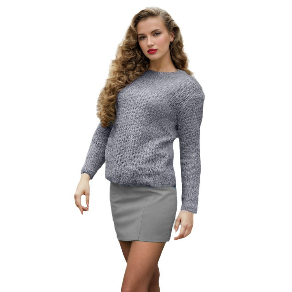 Trendy sweater for women with structured knit surface and relaxed fit Lune London