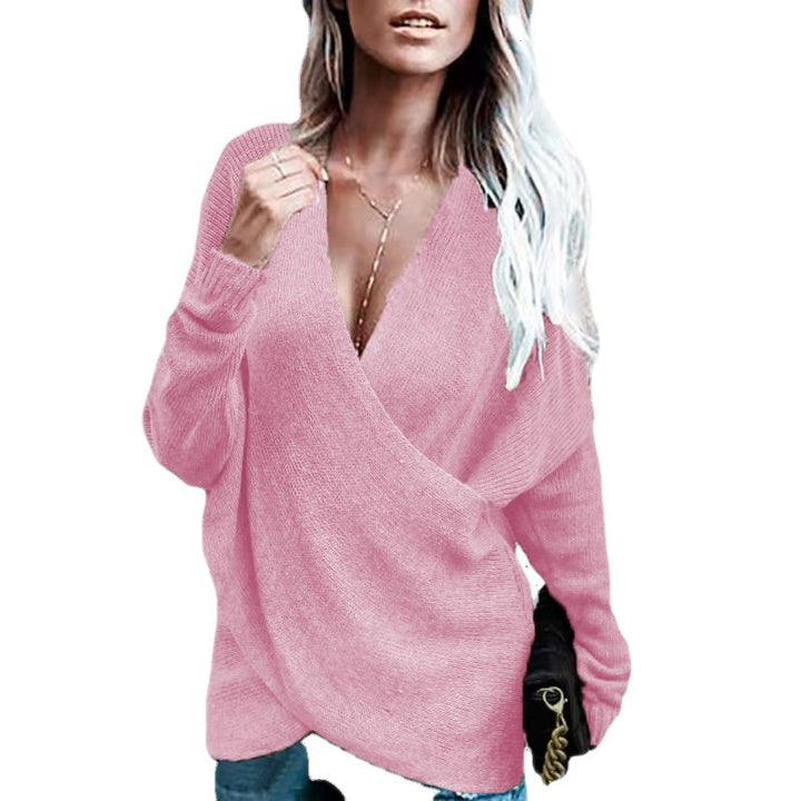 Lune London women's wrap knitted pullover