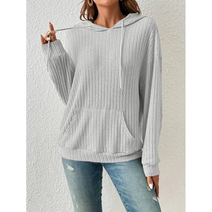Casual hoodie for women with ribbed design Lune London