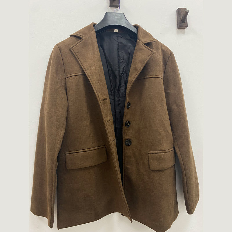 Women Suede Blazer Fashion with Pockets and Elegant Cut Lune London