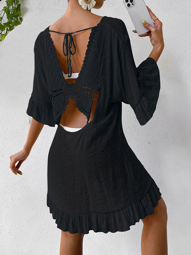 Lune London Women's Crochet Back Beach Dress