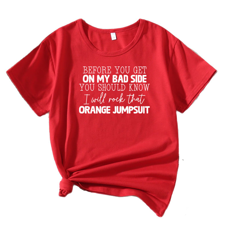 Women's Short Sleeve T-Shirt with Quirky Graphic Lune London