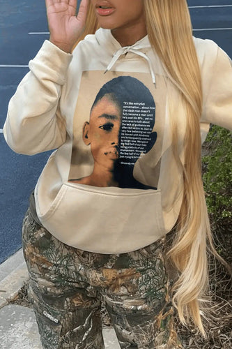 Hoodie for women with creative graphic print and innovative cut Lune London