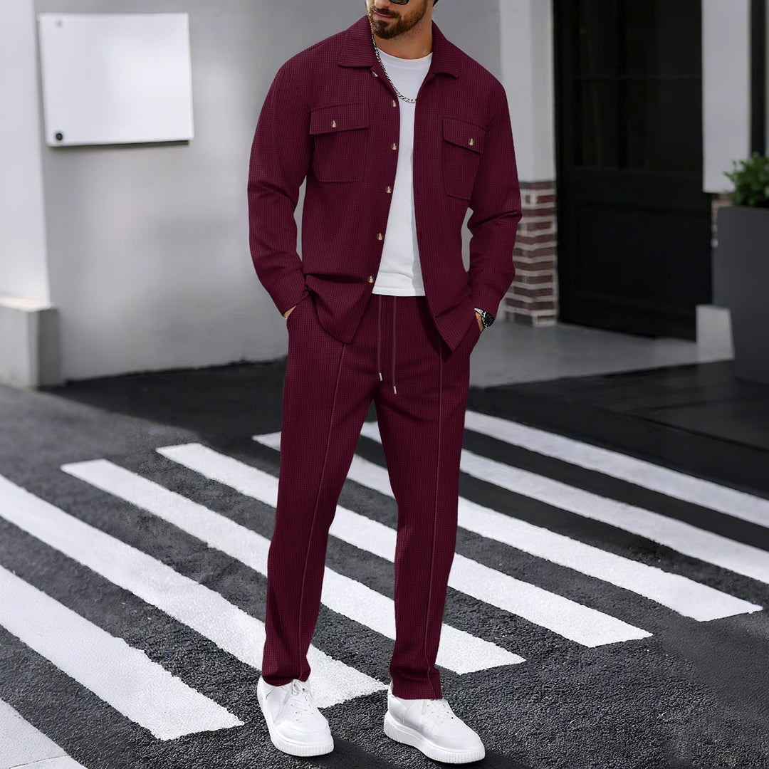 Men's Stylish Leisure Set with Structured Jacket and Comfortable Pants Lune London