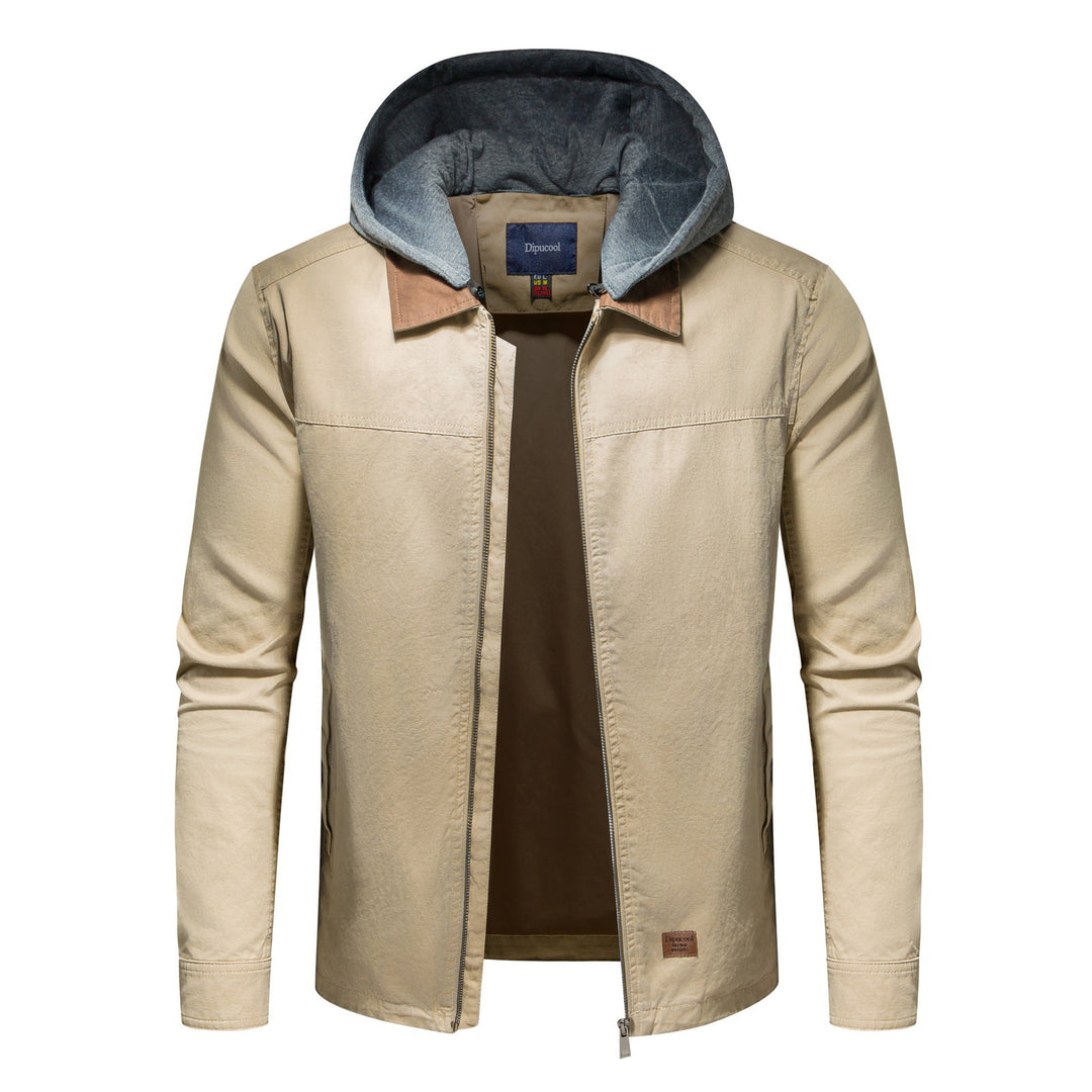Utility jacket for men with removable hood Lune London