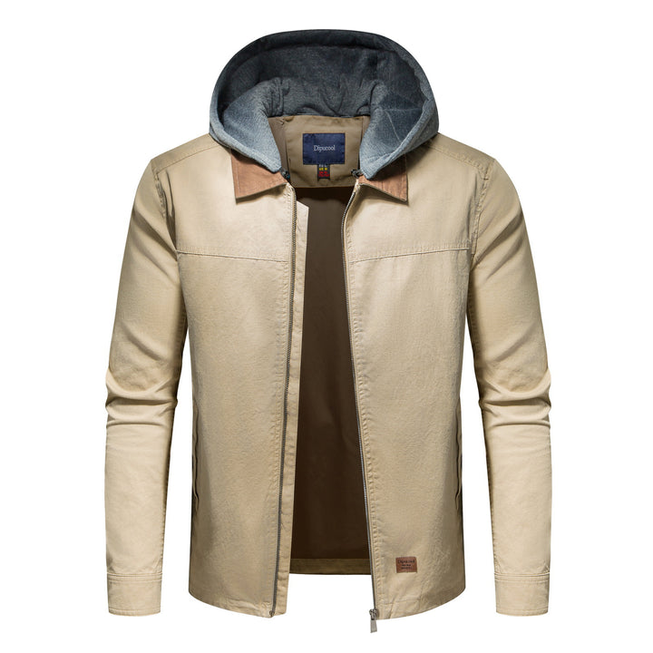 Utility jacket for men with removable hood Lune London