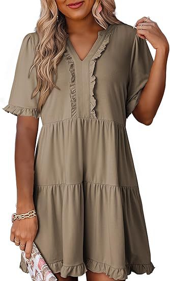 Lightweight summer dress for women with ruffle details Lune London