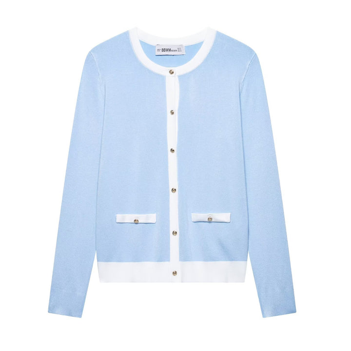 Elegant ladies cardigan with decorative buttons and pockets Lune London