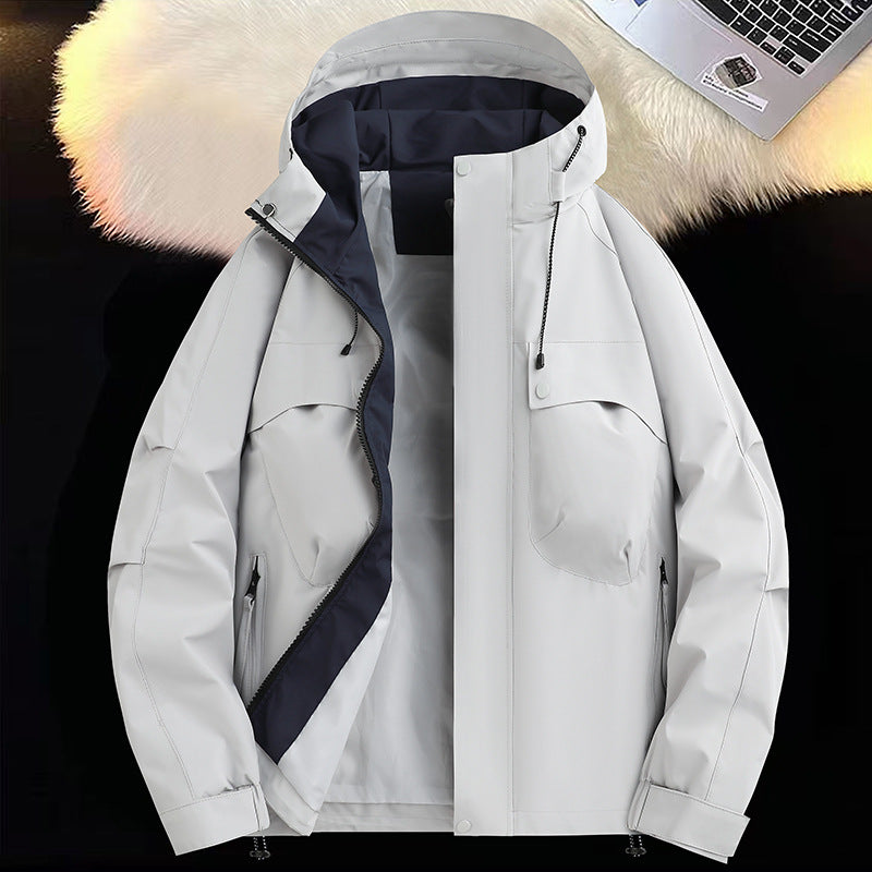 Functional jacket for men breathable and water-repellent with spacious pockets Lune London