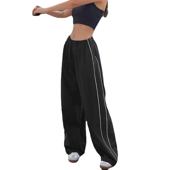 Women's Sporty Pants with Loose Fit and Elastic Waistband Lune London