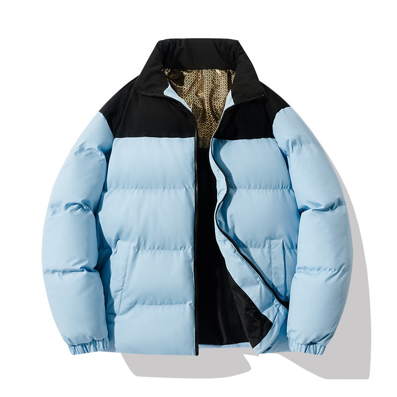 Insulated quilted jacket for men with a high collar and practical pockets Lune London