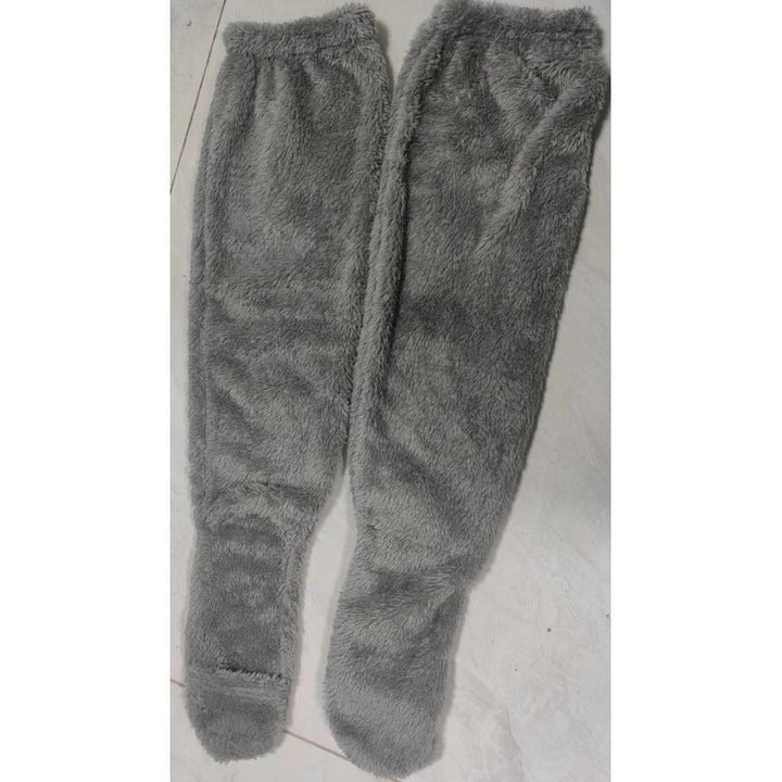 Ladies Cozy Overknee Socks made of soft Fleece Lune London