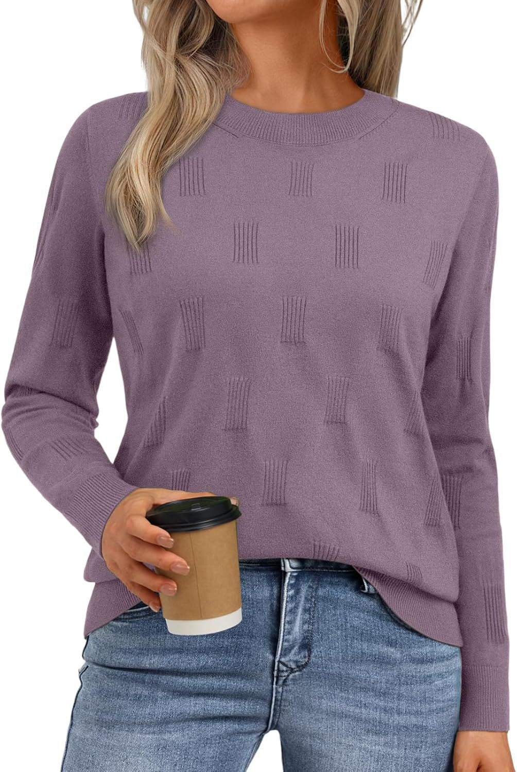 Sweater knitted for women with a fine structured pattern Lune London