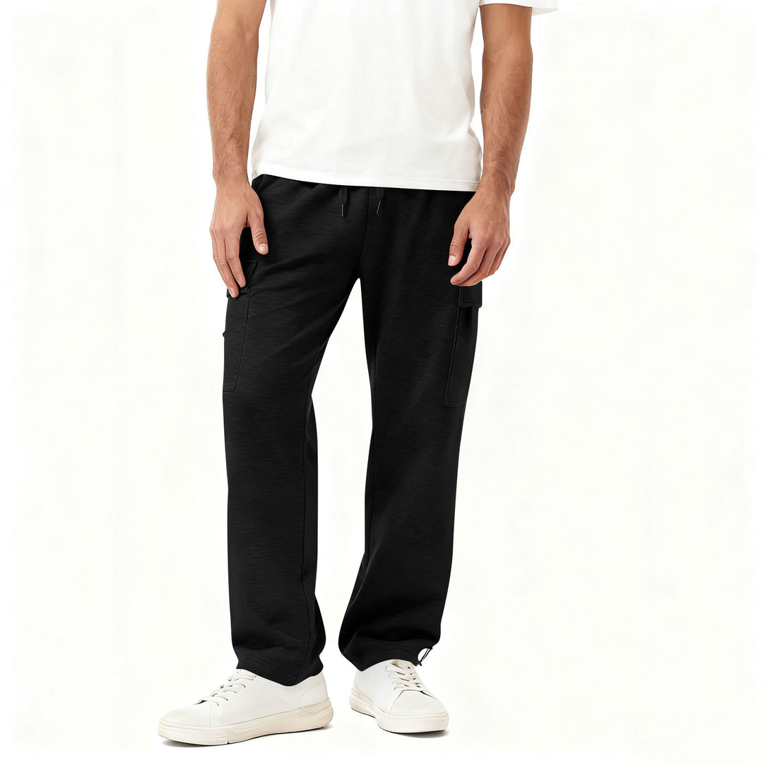Men's Cargo-Style Leisure Pants with Practical Side Pockets and Elastic Waistband Chic & Stil