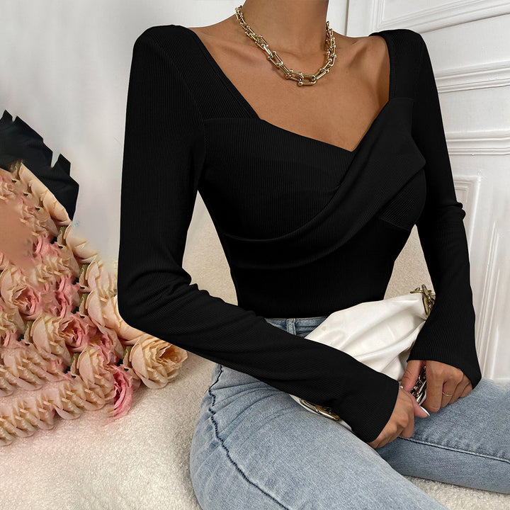 Body à manches longues pour femme avec design enveloppant décoratif Chic & Stil