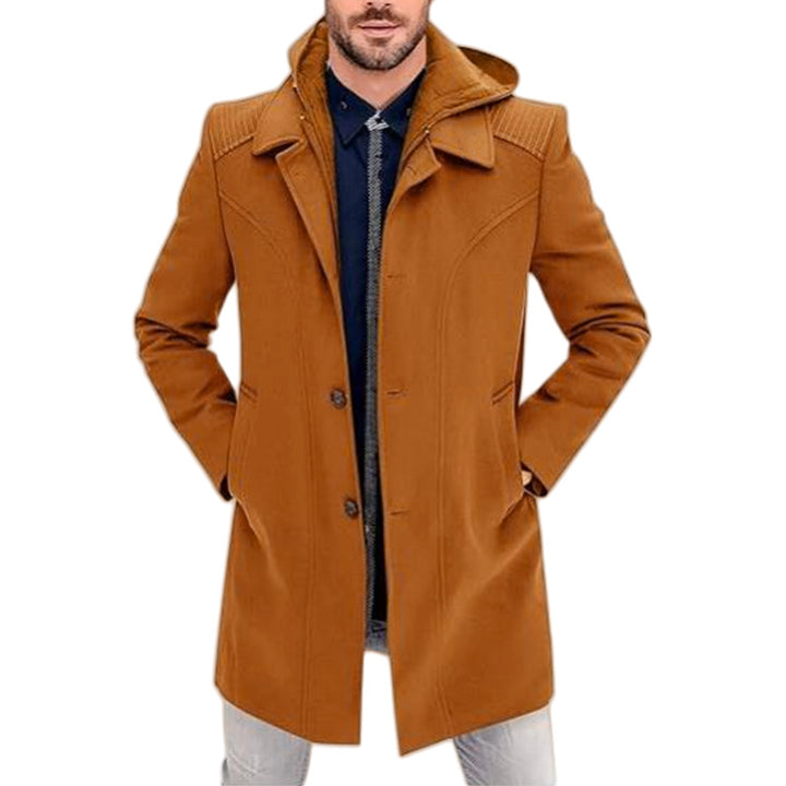 Elegant transition coat for men with piped details Lune London