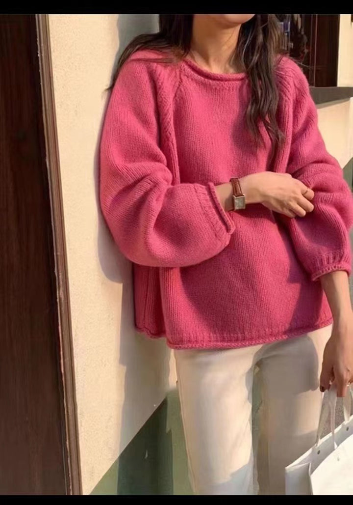 Comfortable knitted sweater for women with a relaxed fit and airy sleeves Lune London