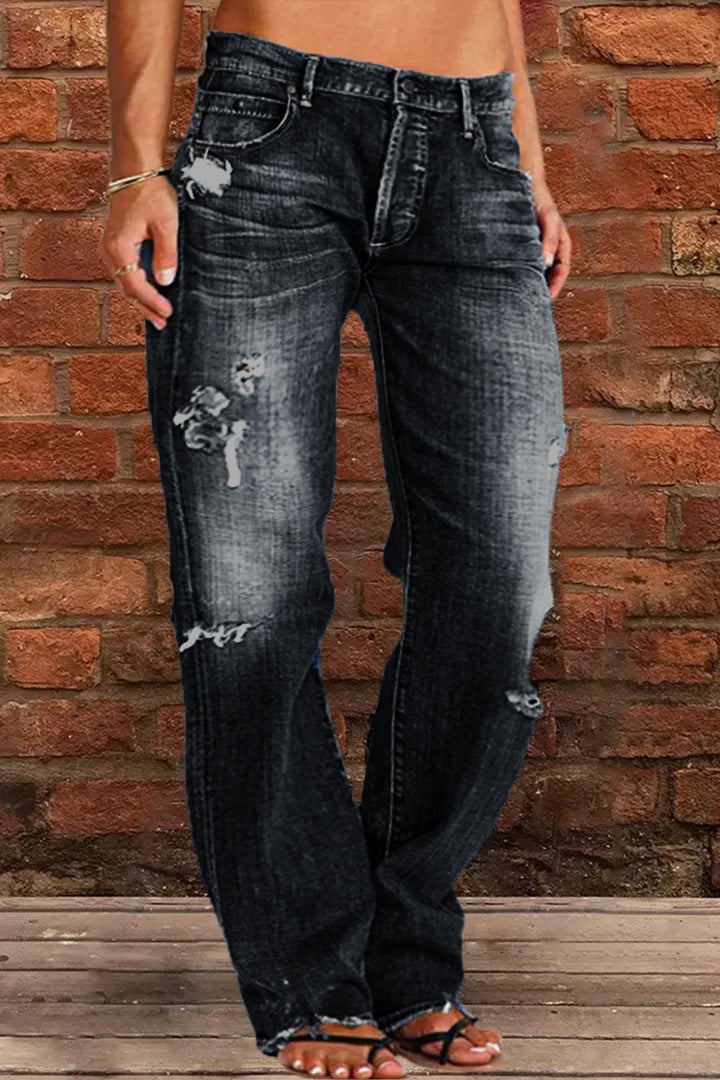 Lune London | Women's loose jeans in used look