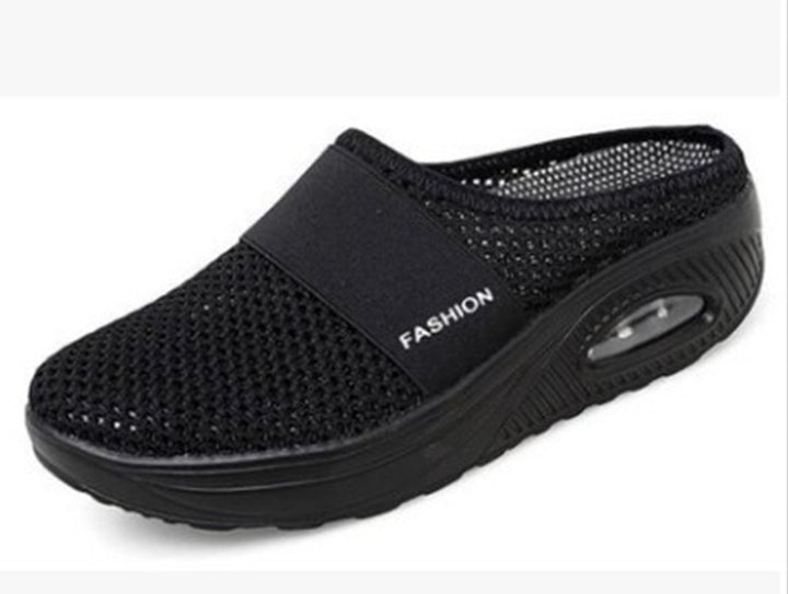 Ladies Comfortable Wellness Sandals with Air Mesh Surface and Cushioning Sole Lune London