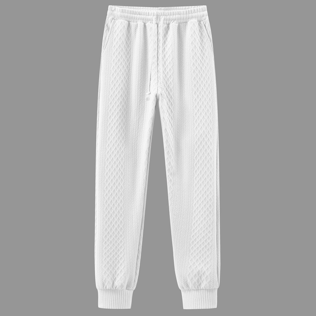 Comfortable sweatpants for men with an innovative structured design and an adjustable waist Lune London
