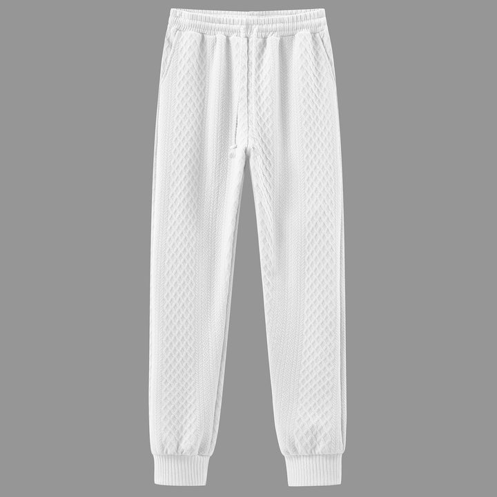 Comfortable sweatpants for men with an innovative structured design and an adjustable waist Lune London
